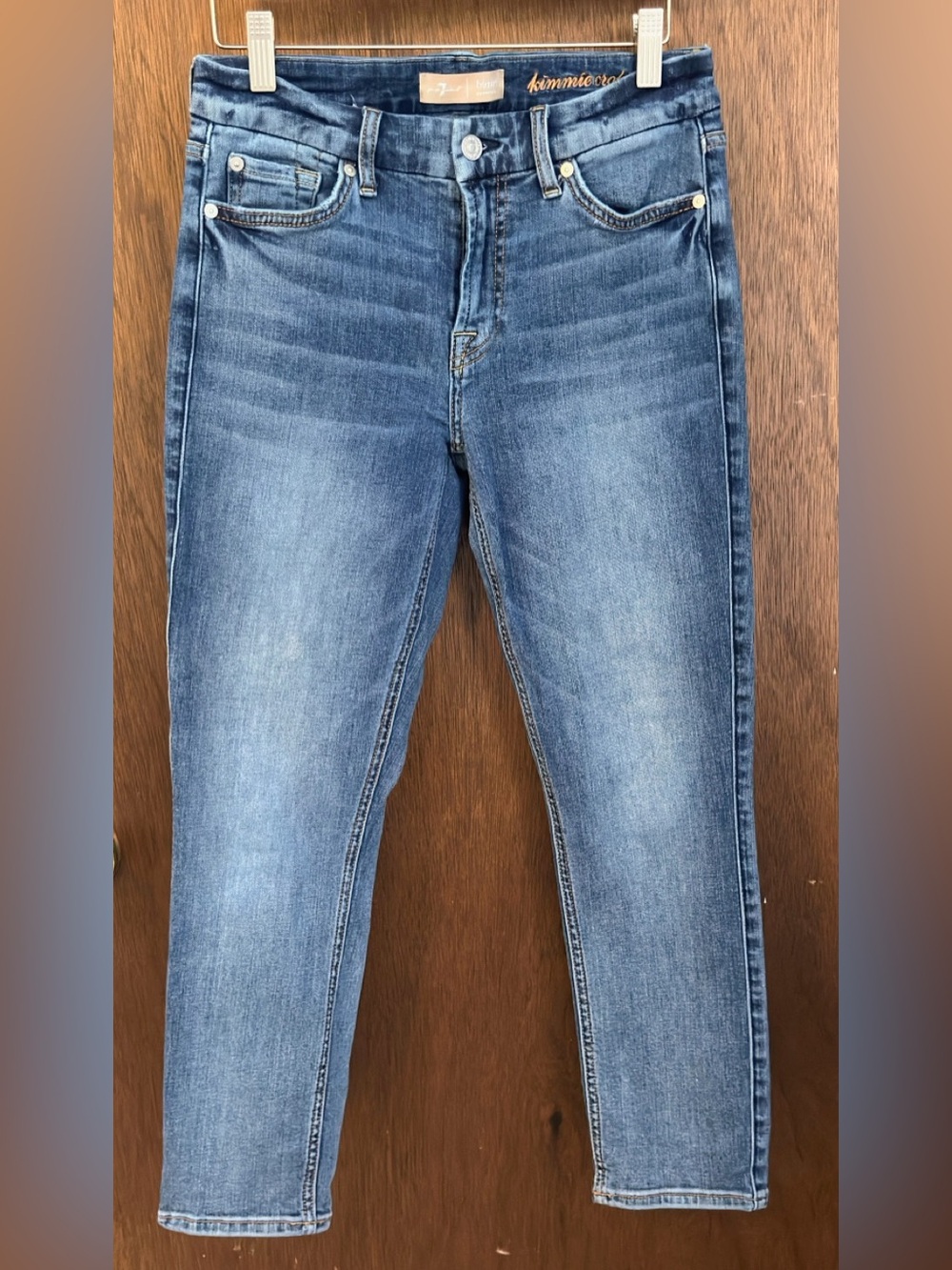 7 for all Mankind Kimmie Cropped Jeans - B(air) Denim